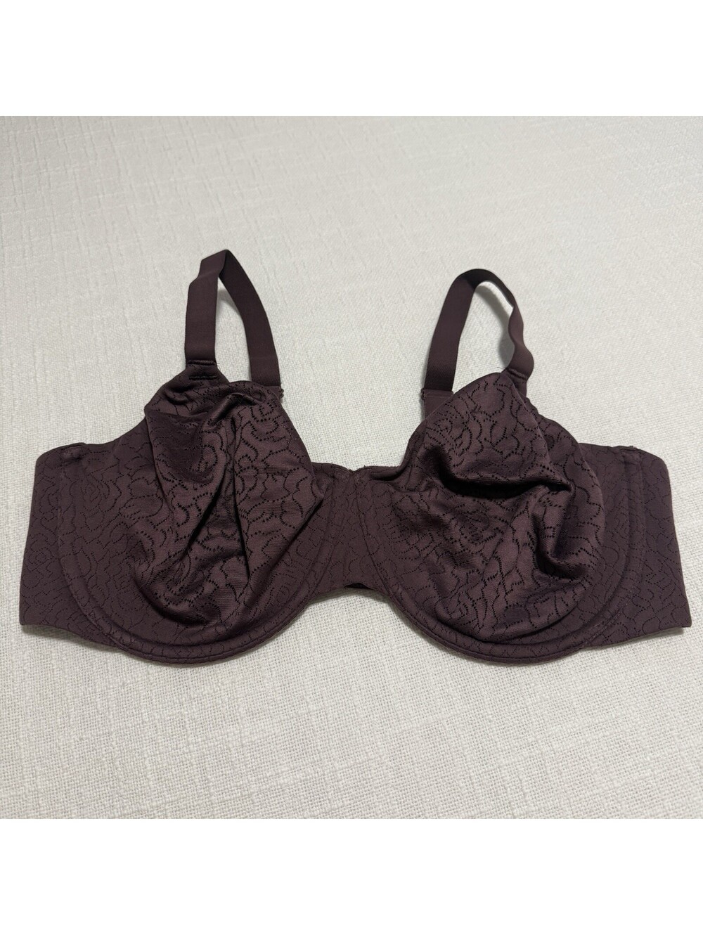 Wacoal 38DD Inside Job Full Coverage Underwire Bra Purple 855345 Unlined